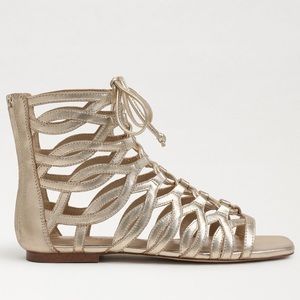Sam Edelman Lara Lace Up Caged Gladiator Sandals Size 7 New